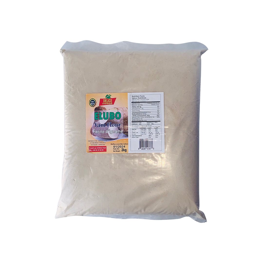 Délice d’Afrique. Elubo (Farine d’igname) 2kg