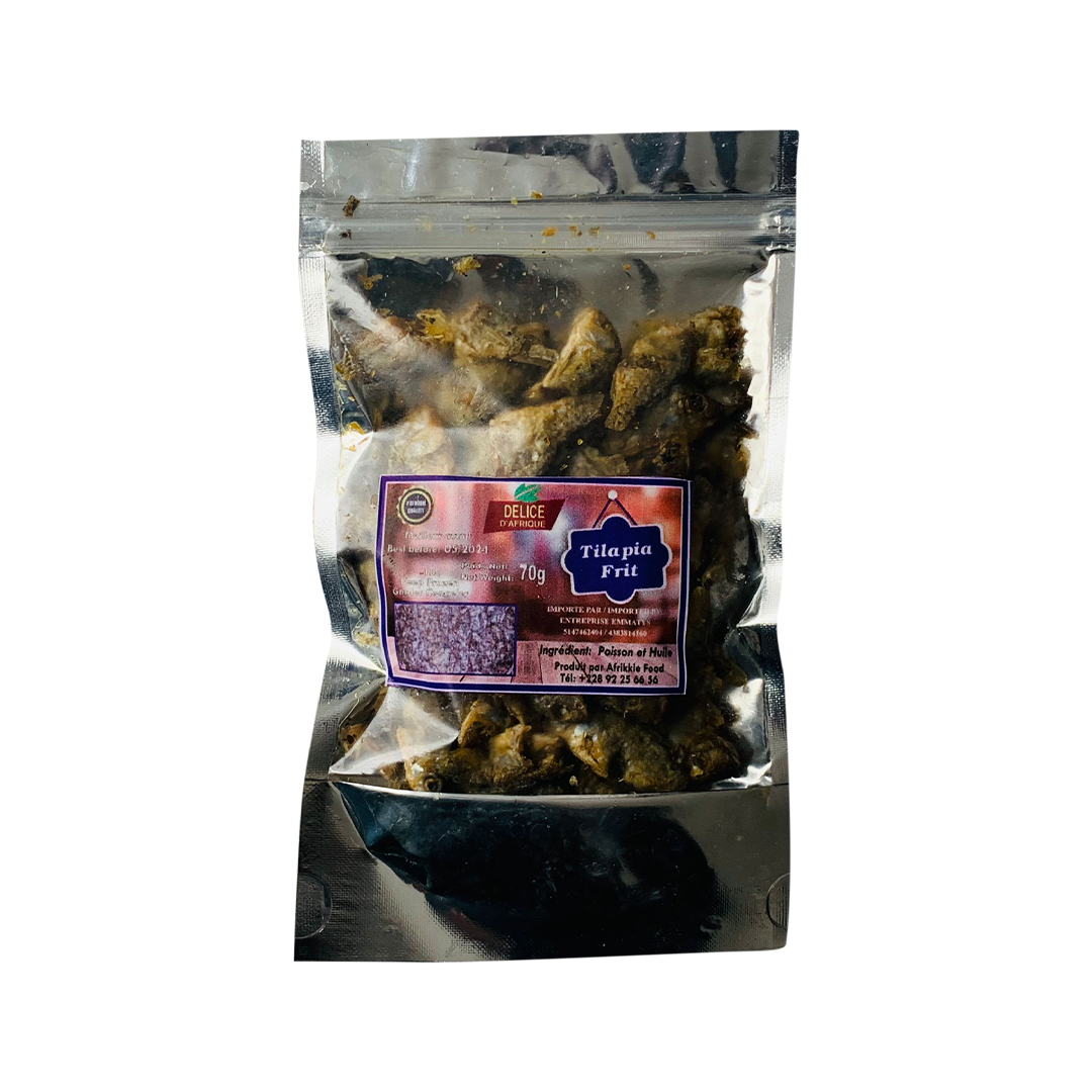 Délice d’Afrique. Tilapia frit 70g