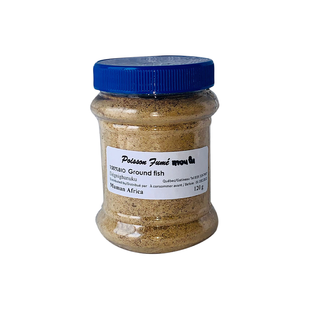 Maman Africa. Poisson fumé moulu 120g
